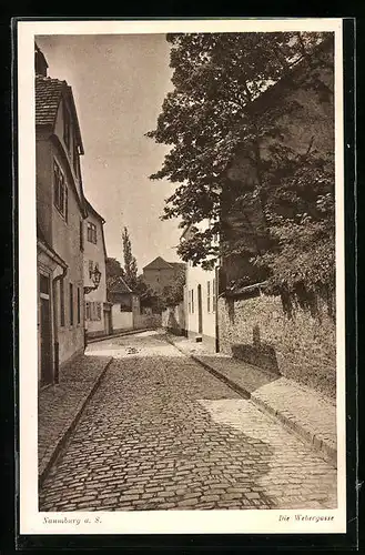 AK Naumburg a. S., Partie mit der Webergasse