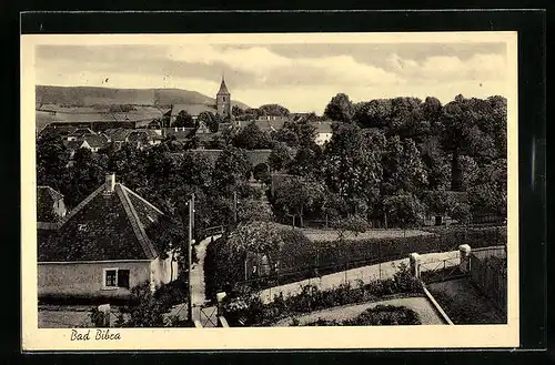 AK Bad Bibra, Ortsansicht aus der Vogelschau