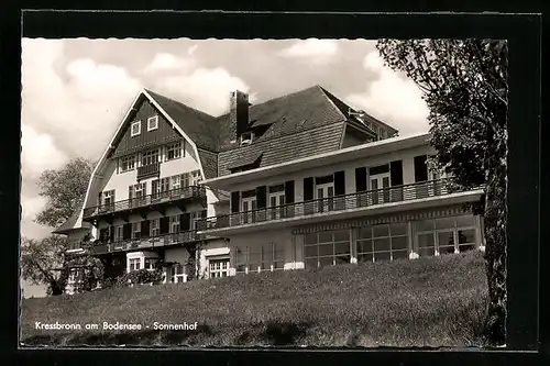 AK Kressbronn am Bodensee, Totalansicht des Hotels Sonnenhof