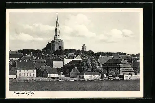 AK Neustadt i. Holst., Ortsansicht mit Kirche