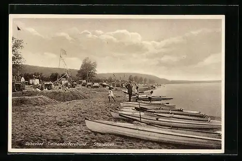 AK Timmendorferstrand, Strandleben mit Ruderbooten