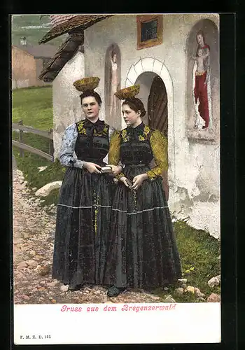 AK Bregenzerwälderinnen in ihrer Tracht