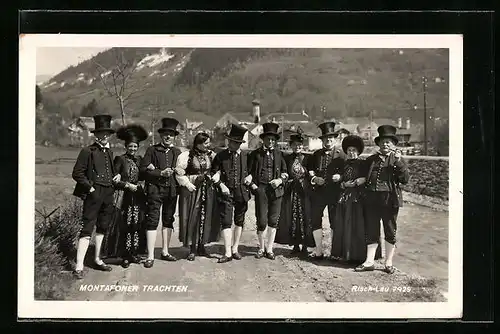 AK Junge Gruppe in Montafoner Trachten