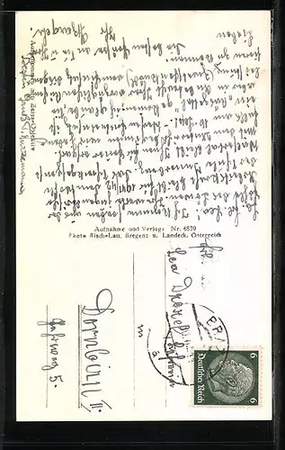 AK Montafoner Familie in ihren Trachten