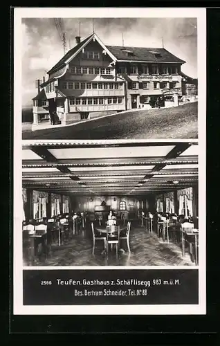 AK Teufen, Gasthaus zum Schäflisegg von Bertram Schneider