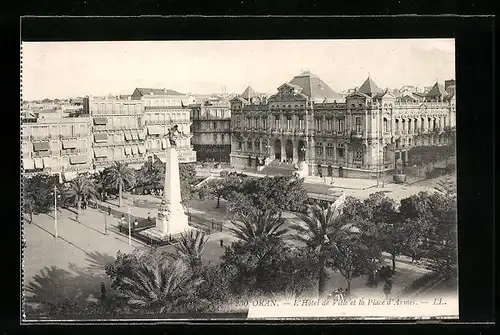 AK Oran, L`Hôtel de Ville et la Place d`Armes
