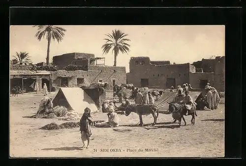 AK Sidi Okba, Place du Marché