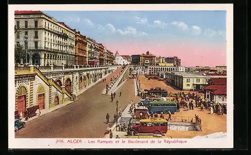 AK Alger, Les Rampes et le Boulevard de la Rèpublique