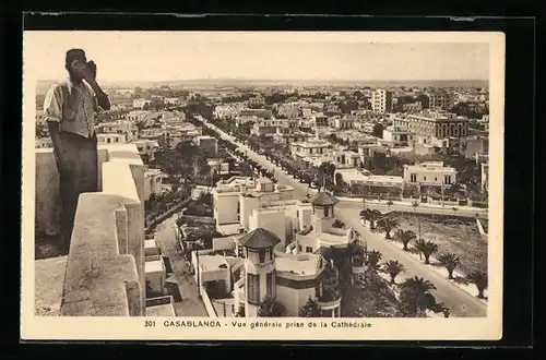 AK Casablanca, Vue générale prise de la Cathédrale
