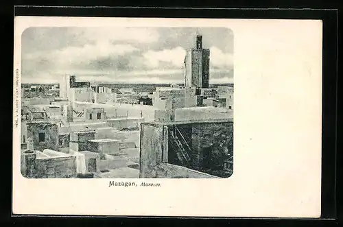 AK Mazagan, Blick über die Dächer der Stadt