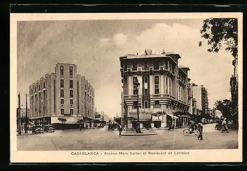 AK Casablanca, Avenue Mers-Sultan et Boulevard de Lorraine
