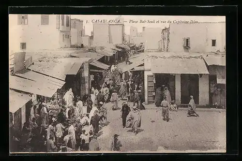 AK Casablanca, Place Bab-Souk et rue du Capitaine-Ihler