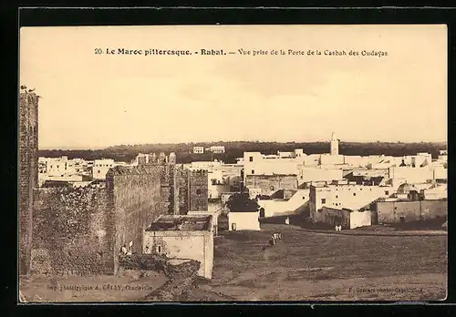 AK Rabat, Vue prise de la Porte de la Casbah des Oudayas