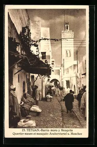 AK Tetuan, Quartier maure et mosquee