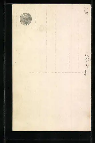 AK Geistlicher in Kutte mit Rosenkranz