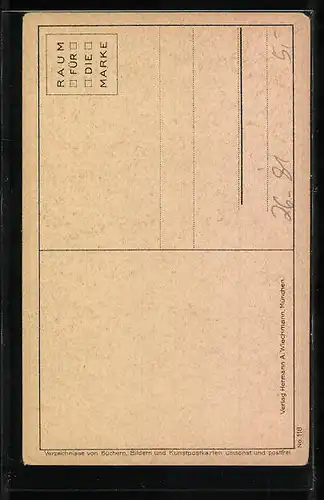 Künstler-AK Hermann Kaulbach: Strafpredigt