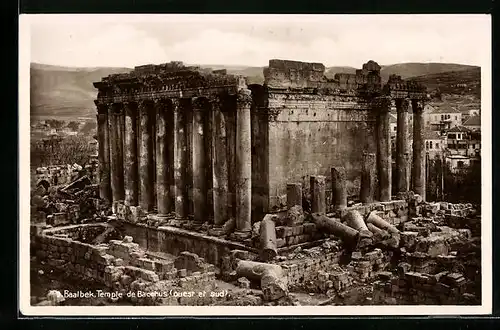 AK Baalbek, Bacchus-Tempel West- und Südseite