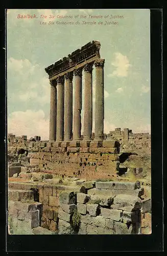AK Baalbek, The six columns of the Temple of Jupiter
