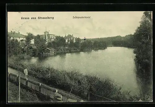 AK Strausberg, Blick über den Schwanensee