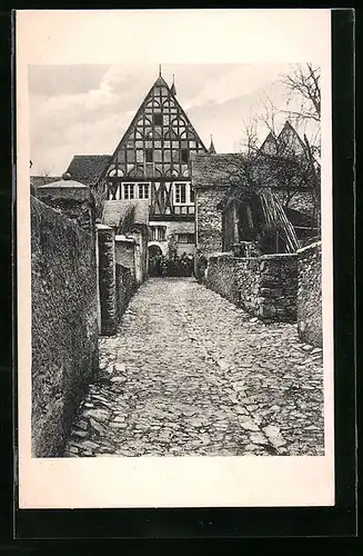 AK Ellenz / Mosel, altes Haus aus 1611