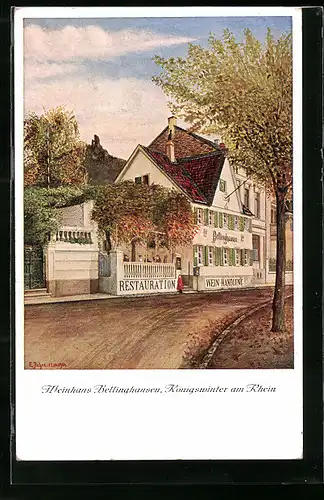 AK Königswinter / Rhein, Gasthaus-Weinhaus Bellinghausen