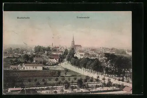 AK Buxtehude, Totalansicht der Stadt