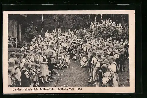 AK Witten /Ruhr, Landes-Heimatspiele Wilhelm Tell 1926