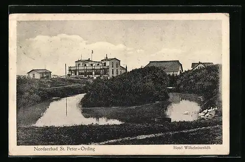 AK St. Peter-Ording / Nordseebad, Blick zum Hotel Wilhelminenhöh