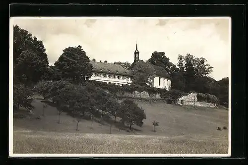 AK Heidelberg, Abtei Neuburg, Südseite mit Treppenaufgang