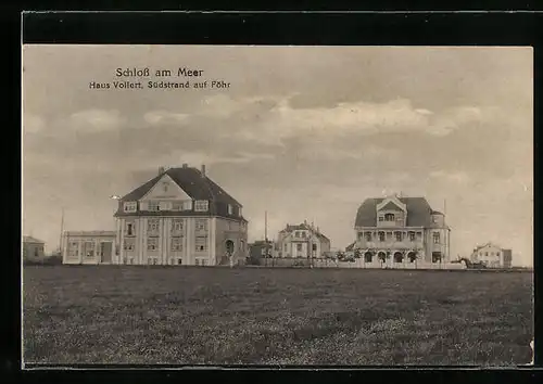 AK Südstrand auf Föhr, Hotel Schloss am Meer, Haus Vollert