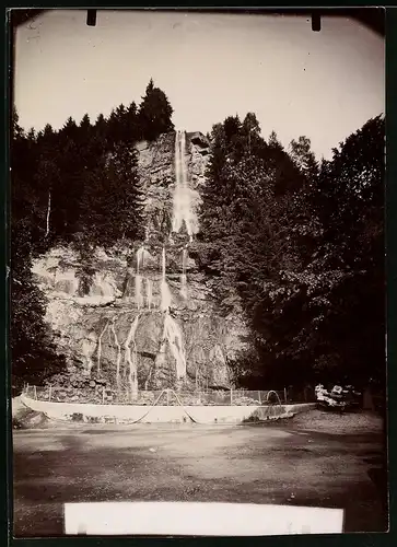 Fotografie Brück & Sohn Meissen, Ansicht Okertal / Harz, Blick auf den Romker Wasserfall