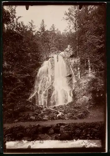 Fotografie Brück & Sohn Meissen, Ansicht Bad Harzburg, Partie am Radau Wasserfall