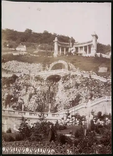 Fotografie Brück & Sohn Meissen, Ansicht Budapest, Gerhardus - Monument