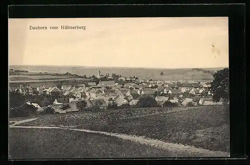 AK Dauborn, Ortsansicht vom Hühnerberg