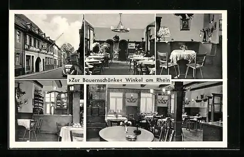 AK Winkel a. Rhein, Gasthaus Zur Bauernschänke
