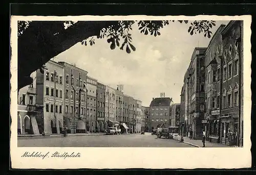 AK Mühldorf, Partie vom Stadtplatz