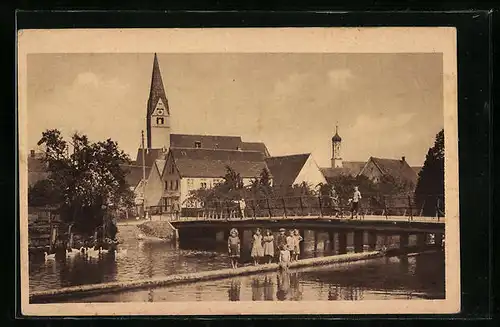 AK Gundelfingen, Kinder am Fluss, Kirche