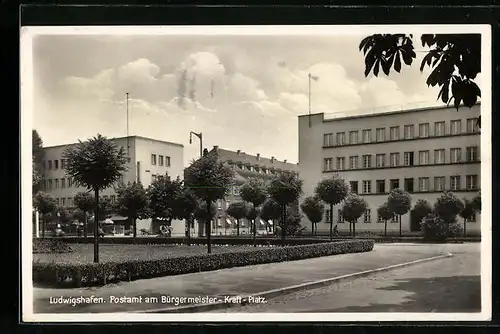 AK Ludwigshafen, Postamt am Bürgermeister-Kraft-Platz