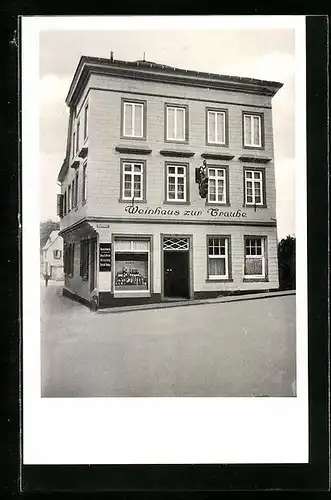 AK Linz a. Rh., Handlung Weinhaus zur Traube