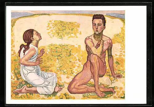 Künstler-AK Ferdinand Hodler: Der Frühling, 1901