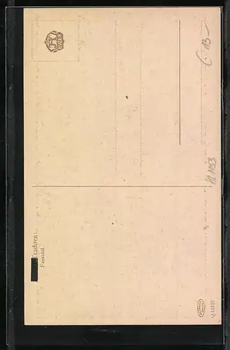 Künstler-AK Fassatal, Italienerin in Tracht mit Krug