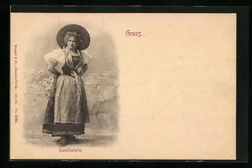 AK Sarnthalerin in ihrer Tracht