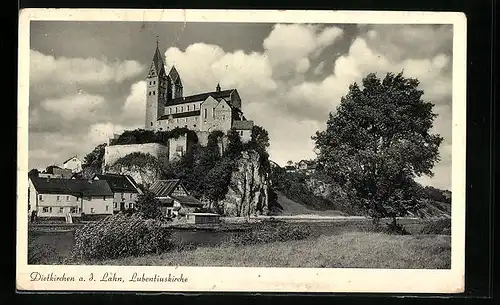 AK Dietkirchen a. d. Lahn, Blick zur Lubentiuskirche