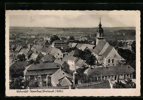 AK Pretzsch / Elbe, Teilansicht aus der Vogelschau