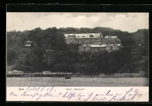 AK Kiel, Blick zum Hotel Bellevue