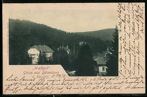 AK Bärenburg / Erzgeb., Hotel Waldeck