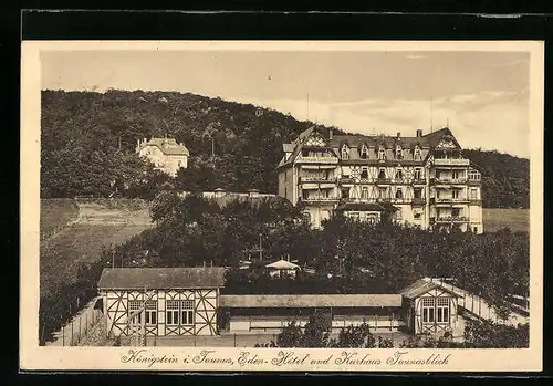 AK Königstein / Taunus, Eden-Hotel und Kurhaus Taunusblick