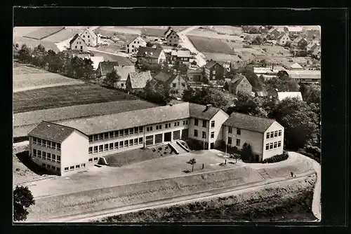 AK Netphen / Sieg, Realschule, Luftbild