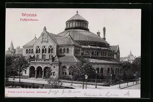 AK Worms, Blick auf das Festspielhaus