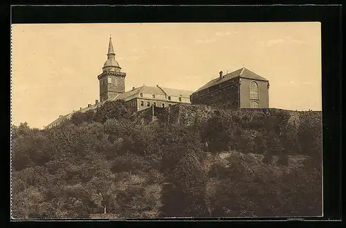 AK Siegburg, Benediktiner-Abtei Michaelsberg, Südwestansicht